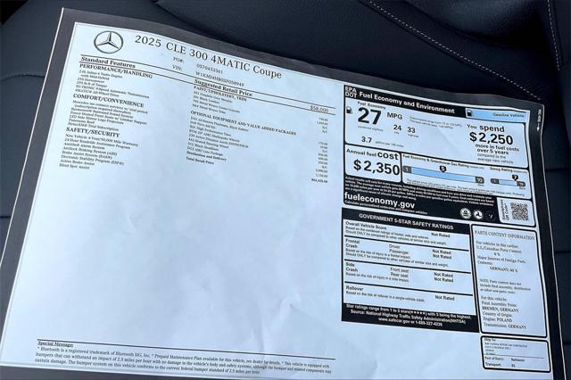 new 2025 Mercedes-Benz CLE 300 car, priced at $66,425