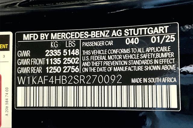 new 2025 Mercedes-Benz C-Class car, priced at $51,635