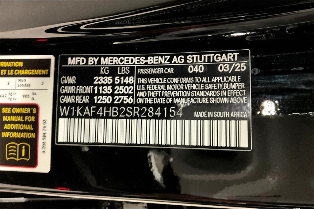 new 2025 Mercedes-Benz C-Class car, priced at $57,700