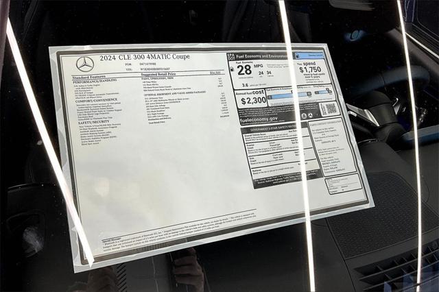 new 2024 Mercedes-Benz CLE 300 car, priced at $62,800