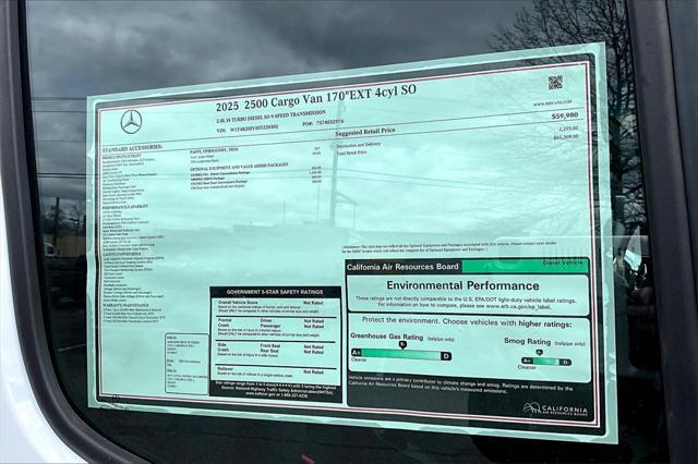 new 2025 Mercedes-Benz Sprinter 2500 car, priced at $65,308