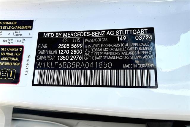 new 2024 Mercedes-Benz E-Class car, priced at $73,970