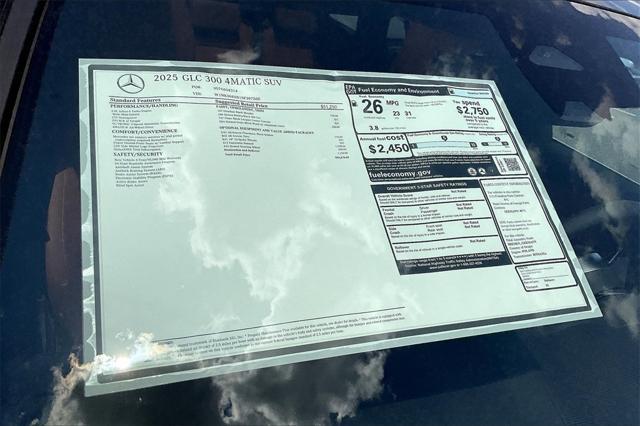 new 2025 Mercedes-Benz GLC 300 car, priced at $55,270
