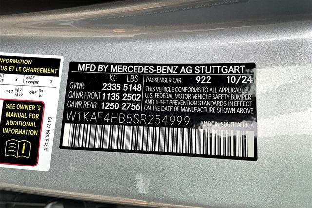 new 2025 Mercedes-Benz C-Class car, priced at $58,415