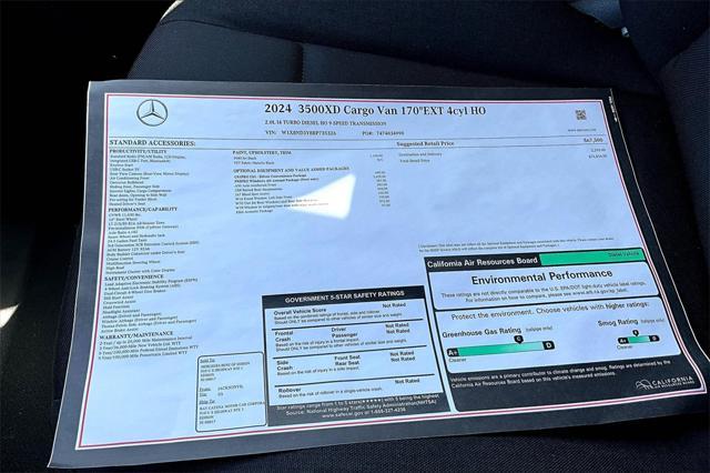 new 2024 Mercedes-Benz Sprinter 3500XD car, priced at $76,834