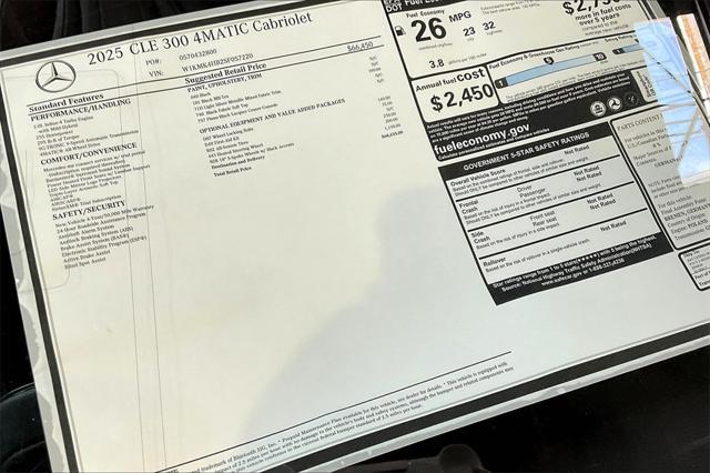 new 2025 Mercedes-Benz CLE 300 car, priced at $68,635