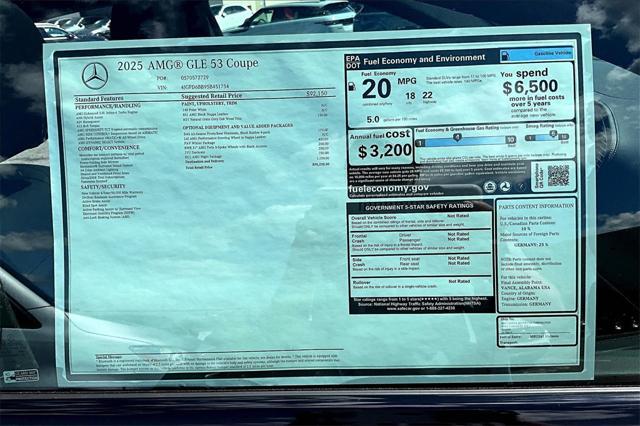 new 2025 Mercedes-Benz AMG GLE 53 car, priced at $95,230