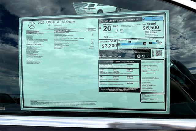 new 2025 Mercedes-Benz AMG GLE 53 car, priced at $93,955