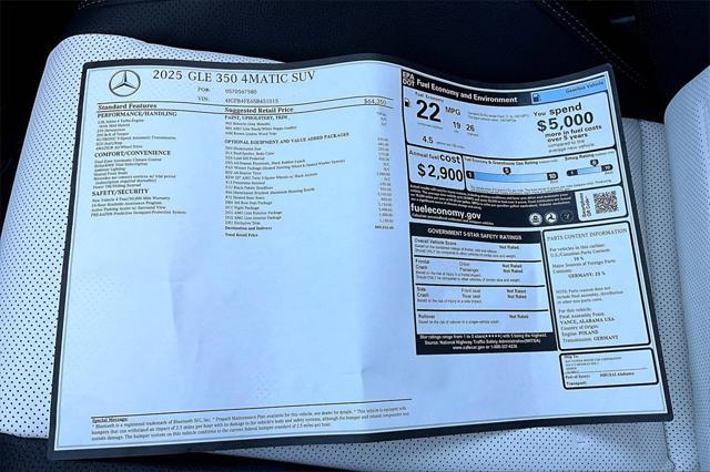 new 2025 Mercedes-Benz GLE 350 car, priced at $80,810