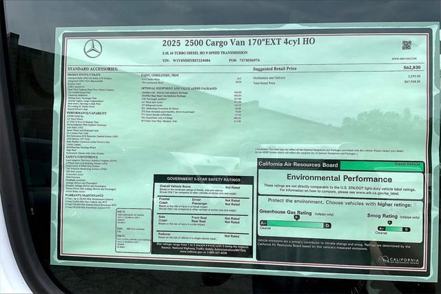new 2025 Mercedes-Benz Sprinter 2500 car, priced at $67,968