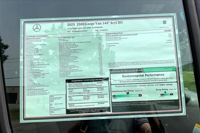 new 2025 Mercedes-Benz Sprinter 2500 car, priced at $74,273