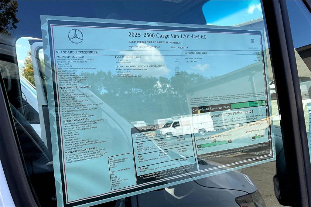 new 2025 Mercedes-Benz Sprinter 2500 car, priced at $96,675