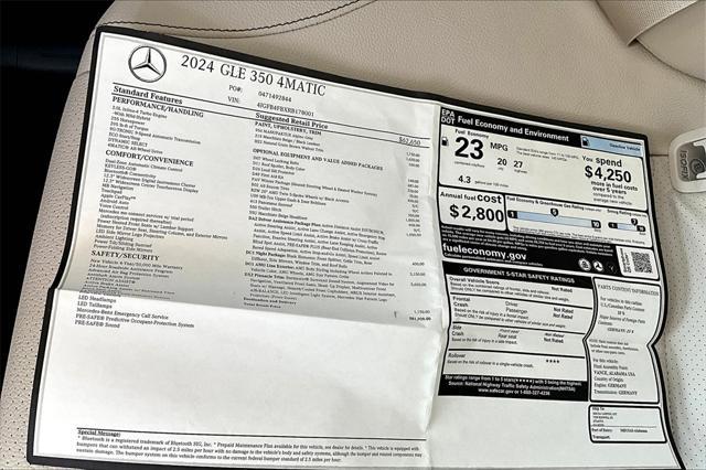 new 2025 Mercedes-Benz GLE 450e car, priced at $75,695