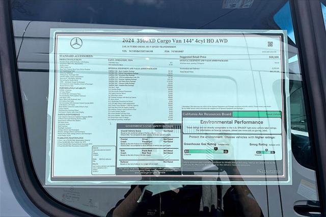 new 2024 Mercedes-Benz Sprinter 3500XD car, priced at $83,181