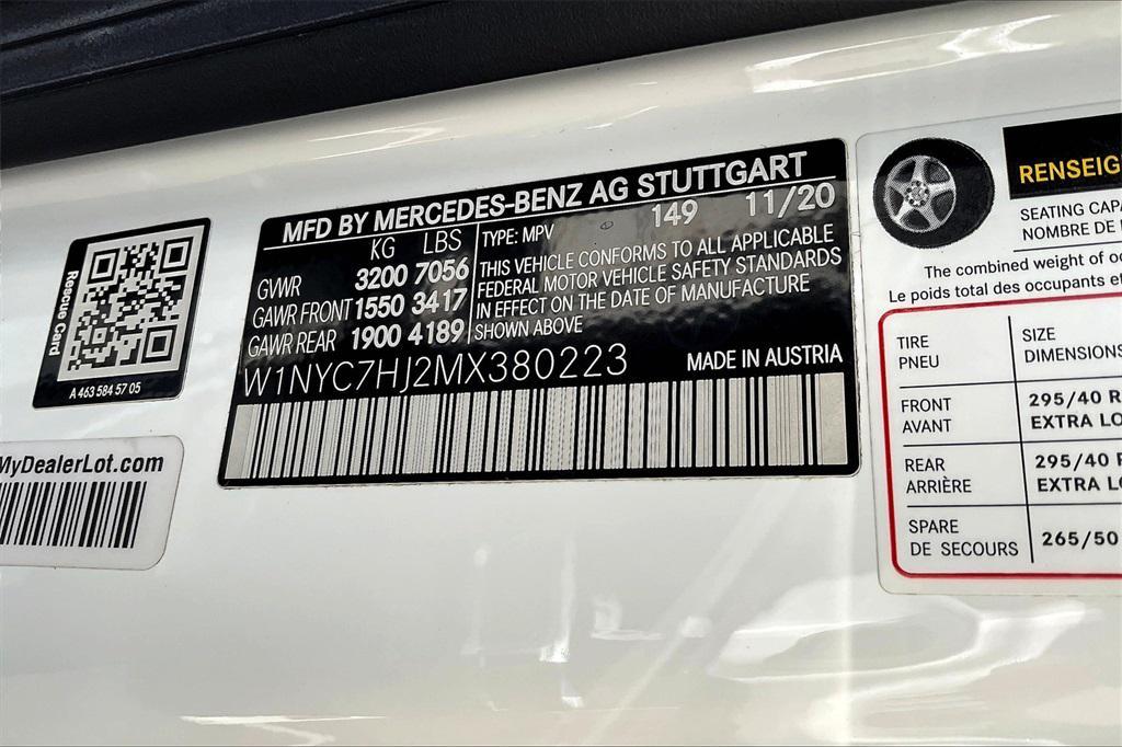 used 2021 Mercedes-Benz AMG G 63 car, priced at $159,998