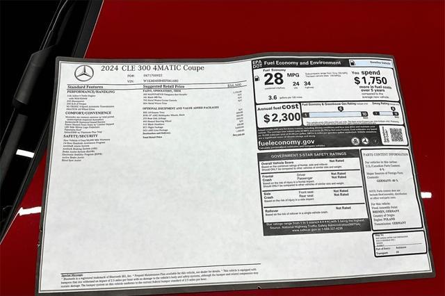 new 2024 Mercedes-Benz CLE 300 car, priced at $63,670