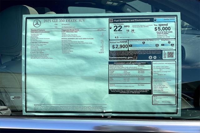 new 2025 Mercedes-Benz GLE 350 car, priced at $68,800