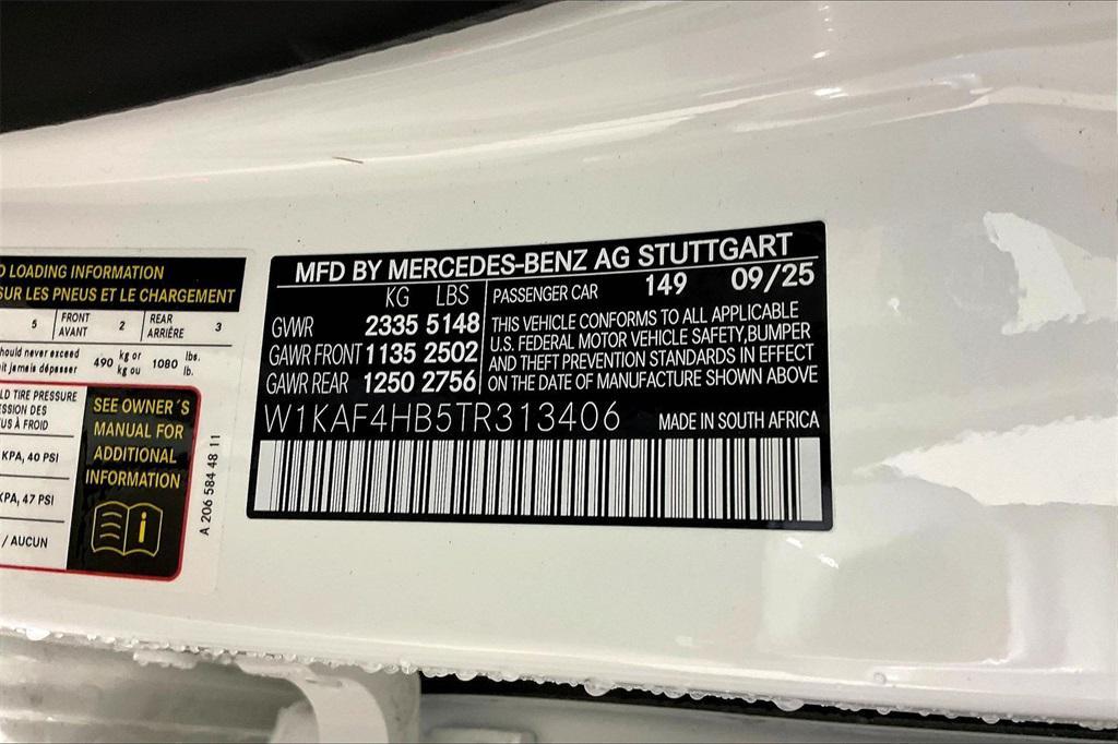 new 2026 Mercedes-Benz C-Class car, priced at $56,980