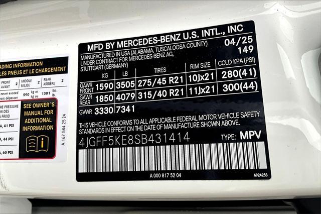 new 2025 Mercedes-Benz GLS 450 car, priced at $91,185