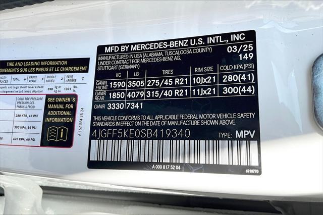 new 2025 Mercedes-Benz GLS 450 car, priced at $100,795