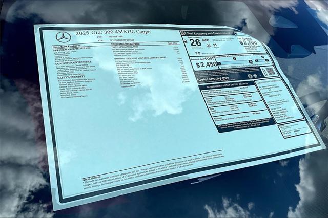 new 2025 Mercedes-Benz GLC 300 car, priced at $71,525