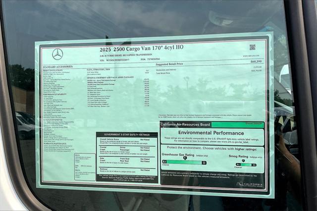 new 2025 Mercedes-Benz Sprinter 2500 car, priced at $68,783