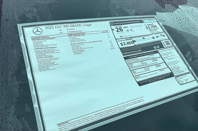 new 2025 Mercedes-Benz GLC 300 car, priced at $63,785