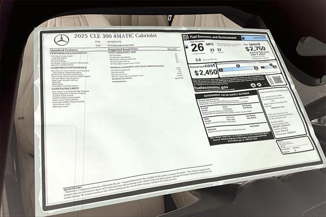 new 2025 Mercedes-Benz CLE 300 car, priced at $67,995