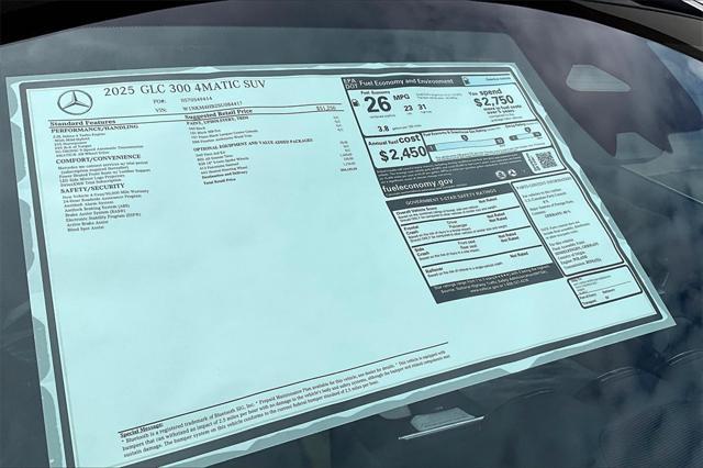 new 2025 Mercedes-Benz GLC 300 car, priced at $54,185