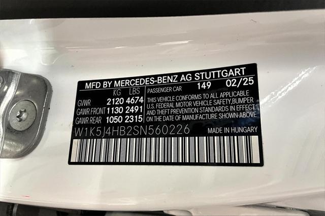 new 2025 Mercedes-Benz CLA 250 car, priced at $50,545