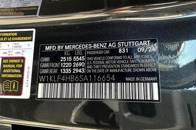 new 2025 Mercedes-Benz E-Class car, priced at $76,325
