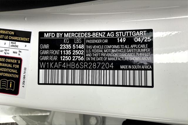 new 2025 Mercedes-Benz CLA 250 car, priced at $52,015