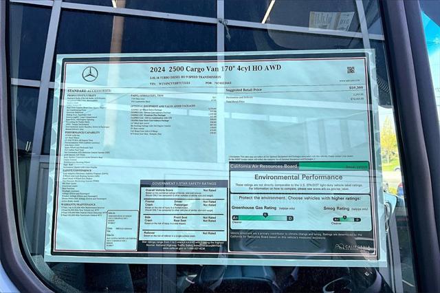 new 2024 Mercedes-Benz Sprinter 2500 car, priced at $74,045