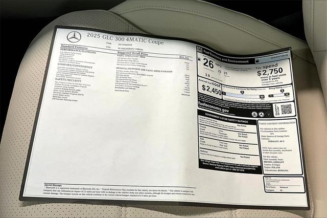 new 2025 Mercedes-Benz GLC 300 car, priced at $64,965