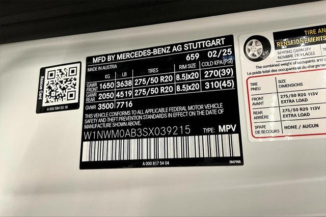 new 2025 Mercedes-Benz G-Class car, priced at $187,400