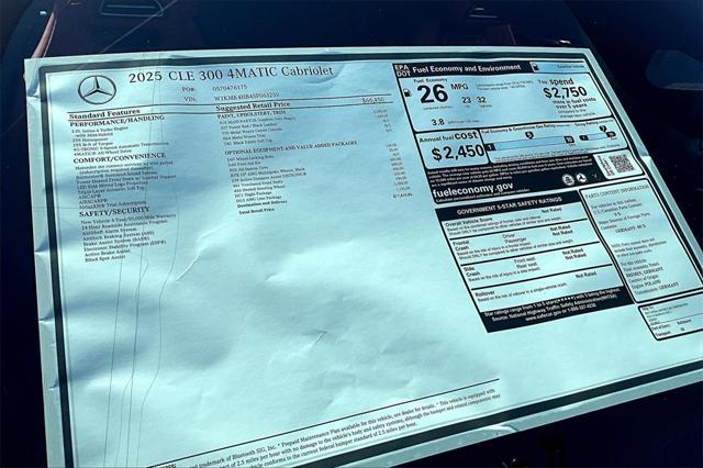 new 2025 Mercedes-Benz CLE 300 car, priced at $77,815