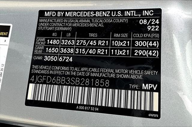 new 2025 Mercedes-Benz AMG GLE 53 car, priced at $93,835