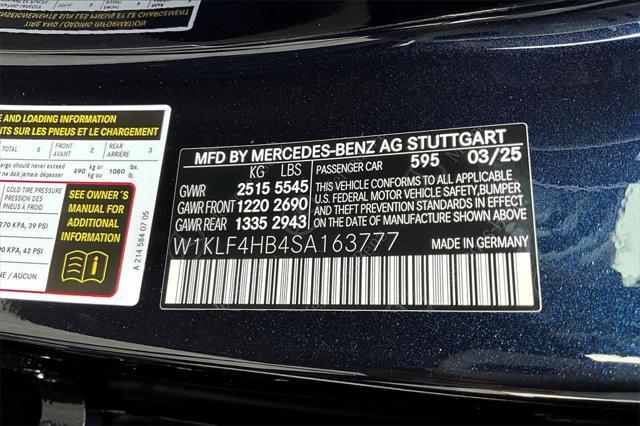 new 2025 Mercedes-Benz E-Class car, priced at $72,635