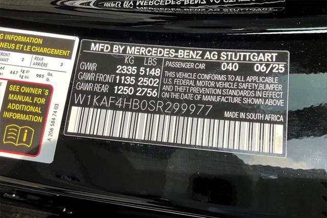 new 2025 Mercedes-Benz C-Class car, priced at $52,850