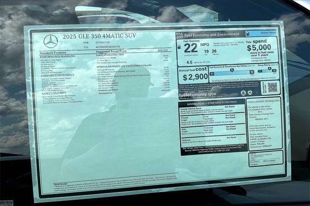 new 2025 Mercedes-Benz GLE 350 car, priced at $70,635