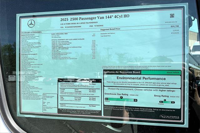 new 2025 Mercedes-Benz Sprinter 2500 car, priced at $74,024
