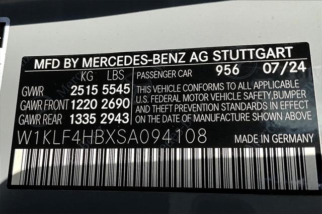 new 2025 Mercedes-Benz E-Class car, priced at $69,715