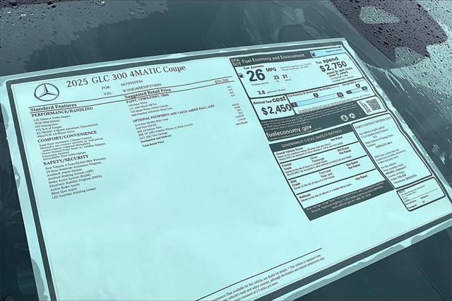 new 2025 Mercedes-Benz GLC 300 car, priced at $63,785
