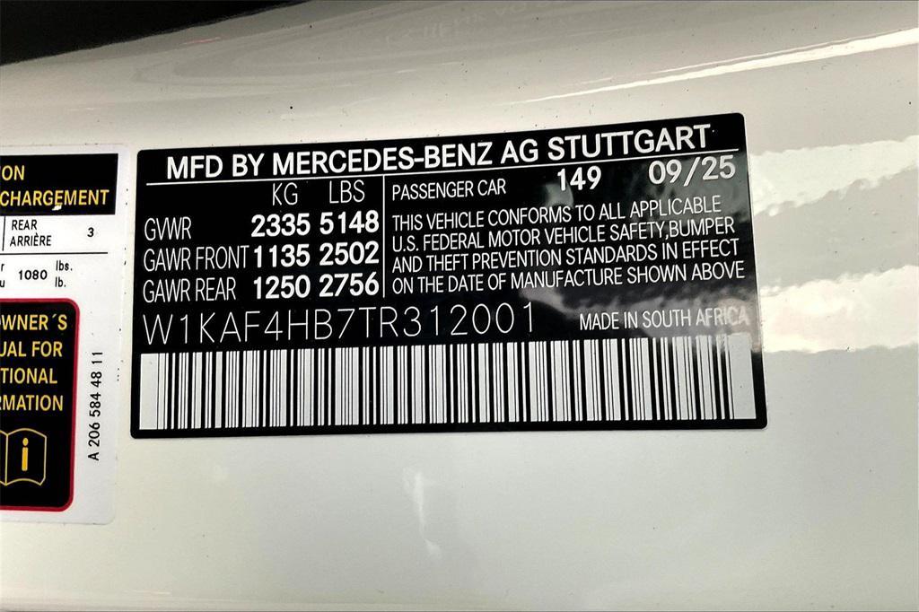 new 2026 Mercedes-Benz C-Class car, priced at $61,080