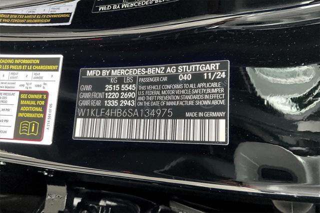 new 2025 Mercedes-Benz E-Class car, priced at $67,345