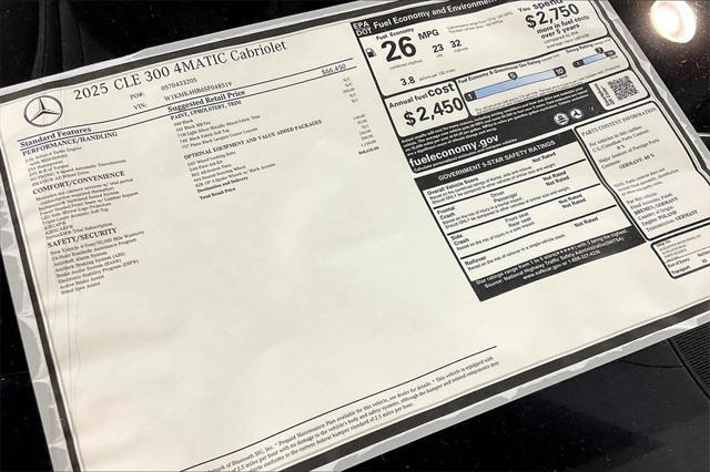 new 2025 Mercedes-Benz CLE 300 car, priced at $68,635