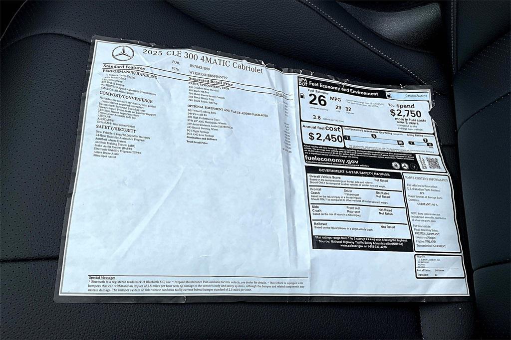 new 2025 Mercedes-Benz CLE 300 car, priced at $73,795