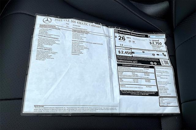 new 2025 Mercedes-Benz CLE 300 car, priced at $73,795