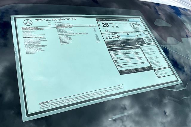 new 2025 Mercedes-Benz GLC 300 car, priced at $56,070