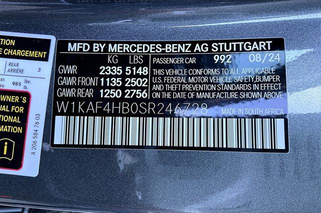 new 2025 Mercedes-Benz C-Class car, priced at $60,695